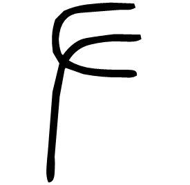 屮 Seal script Shuowen (~100 AD)